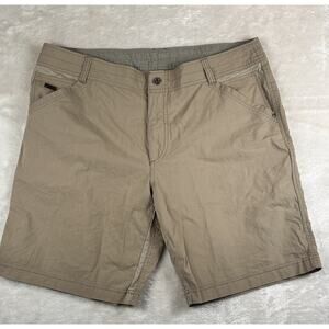 Kuhl Radikl Shorts Mens 40 Brown Cargo Shorts Outdoor Hiking Trail